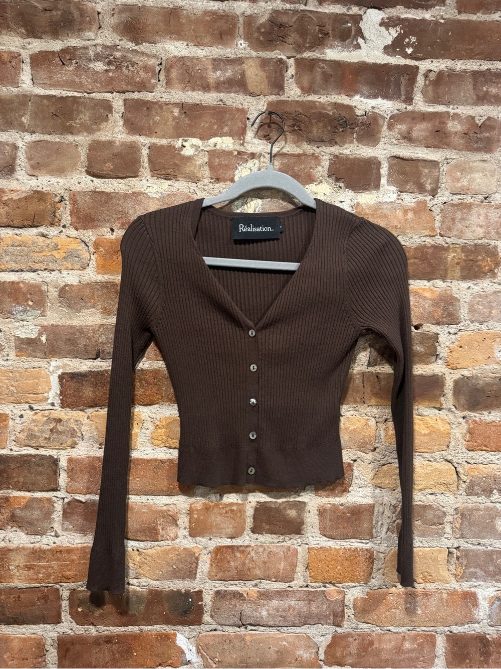 REALISATION PAR WINONA CHOCOLATE CARDIGAN - Picture 4 of 5